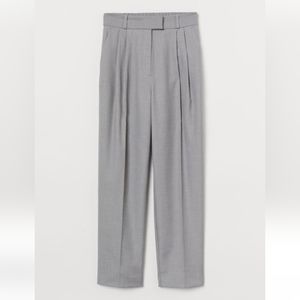 NEW H&M Creased Pants Light Heather Gray Size EU 40 (US 6/8)